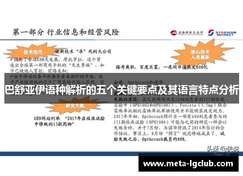 巴舒亚伊语种解析的五个关键要点及其语言特点分析 巴舒亚伊语种解析的五个关键要点及其语言特点分析