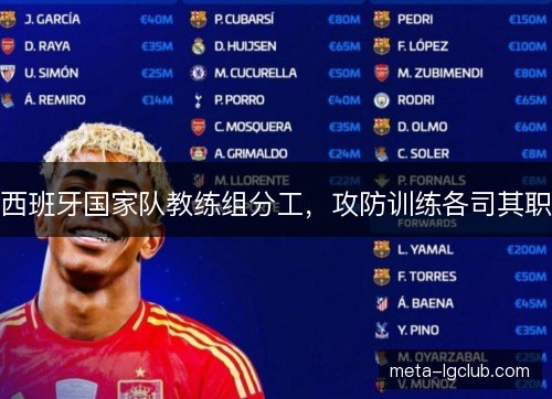 西班牙国家队教练组分工，攻防训练各司其职